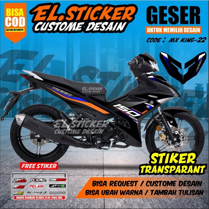 Jual Striping Mx King Transparan Y Zr Exciter Aksesoris Variasi