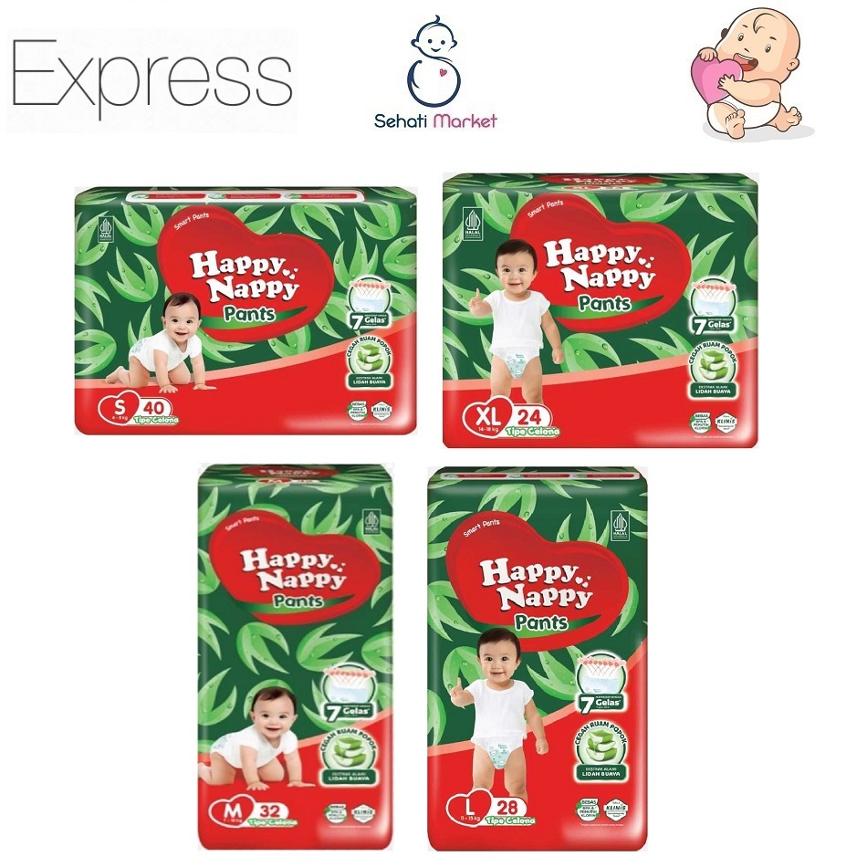 Jual Happy Nappy Smart Pantz S M L Xl Popok Bayi Celana