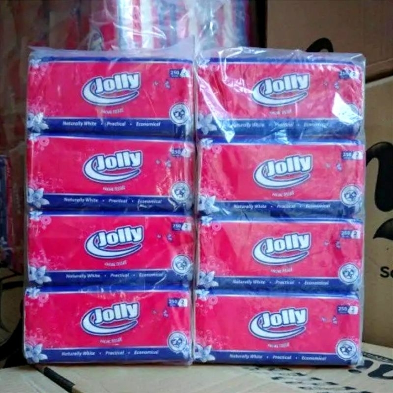 Jual Tisu Jolly 250 Sheet 2ply Facial Tissue Paket Isi 4 Shopee