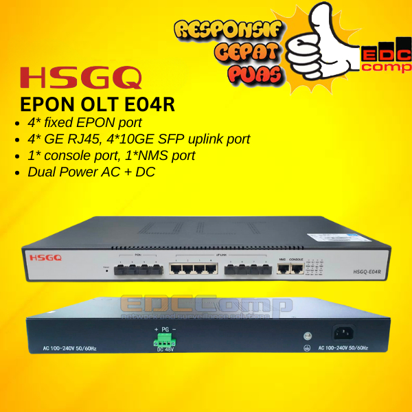 Jual HSGQ E04R EPON OLT 4PON 1G FTTH EPON OLT 4 PON Shopee Indonesia