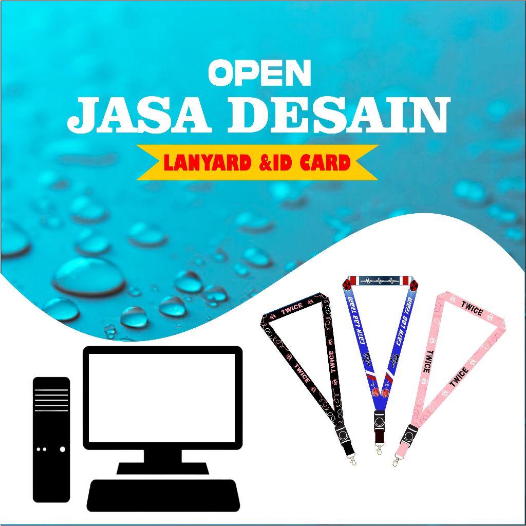 Jual JASA DESAIN CUSTOM TALI LANYARD ID CARD Shopee Indonesia