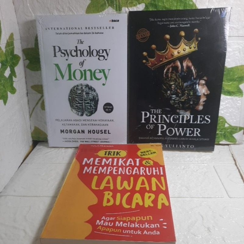 Jual Paket Buku The Principles Of Power The Psychology Of Money