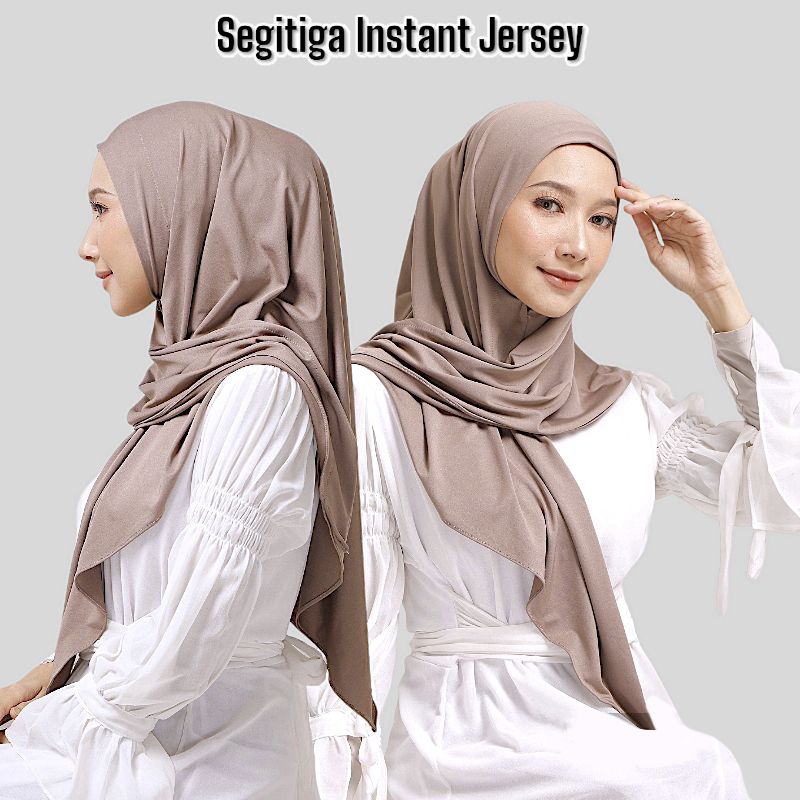 Jual Jilbab Segitiga Instan Jersey Hijab Segitiga Instan