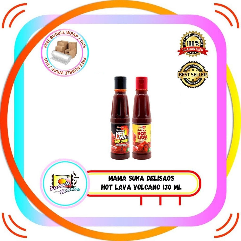 Jual MamaSuka Delisaos HOT LAVA Volcano 130 Ml Saus Sambal Shopee