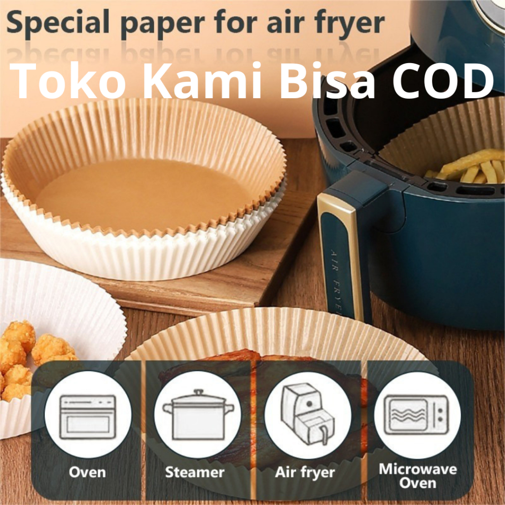 Jual Kertas Minyak Alas Air Fryer Paper Oilproof Cm Pcs Shopee