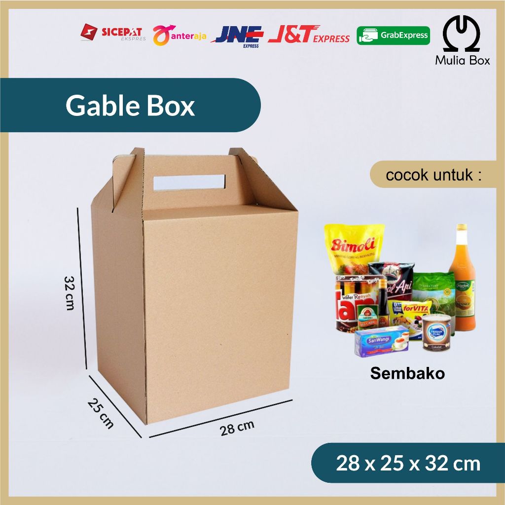 Jual Kardus Packing Jinjing Gable Box X X Cm Sembako Hampers