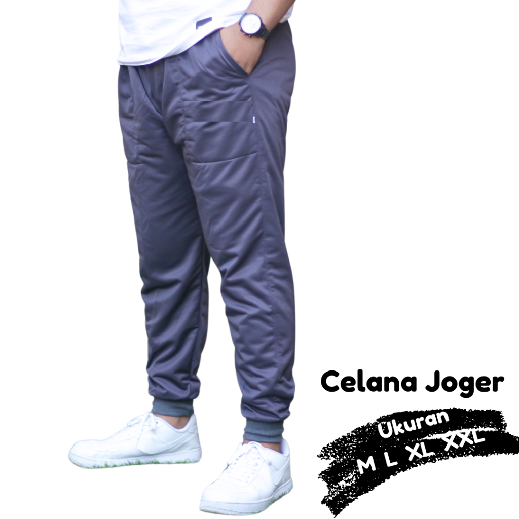 Jual Celana Panjang Jogger Sweatpants Polos Dewasa Celana Harian Pria