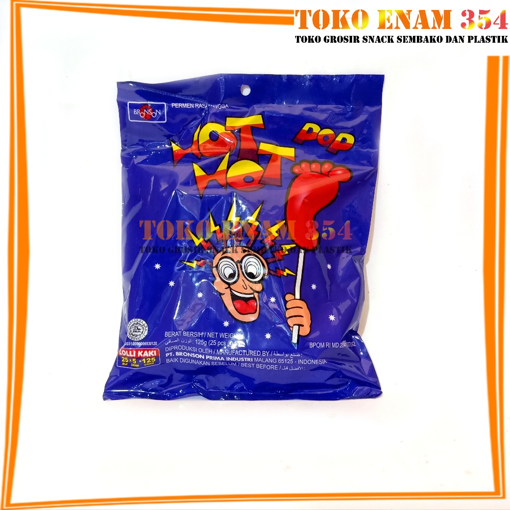 Jual Permen Kaki Hot Hot Pop Lollipop Sak Isi 25 Pcs X 5 Gram Shopee