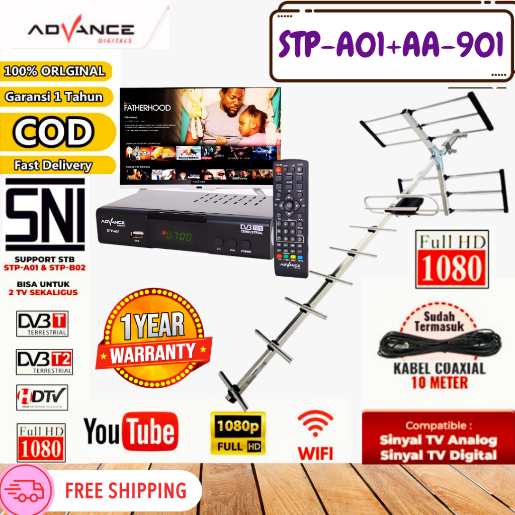 Jual Ready Bisa Dikirim Hari Iniadvance Set Top Box Tv Digital