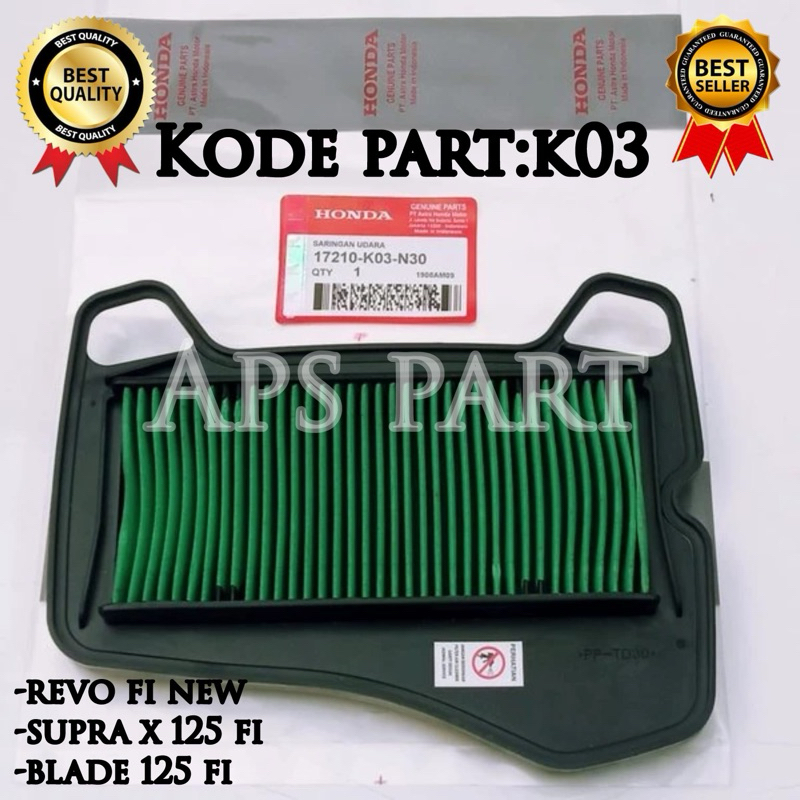 Jual Filter Saringan Udara Honda Blade New Fi Revo Fi Supra X Fi