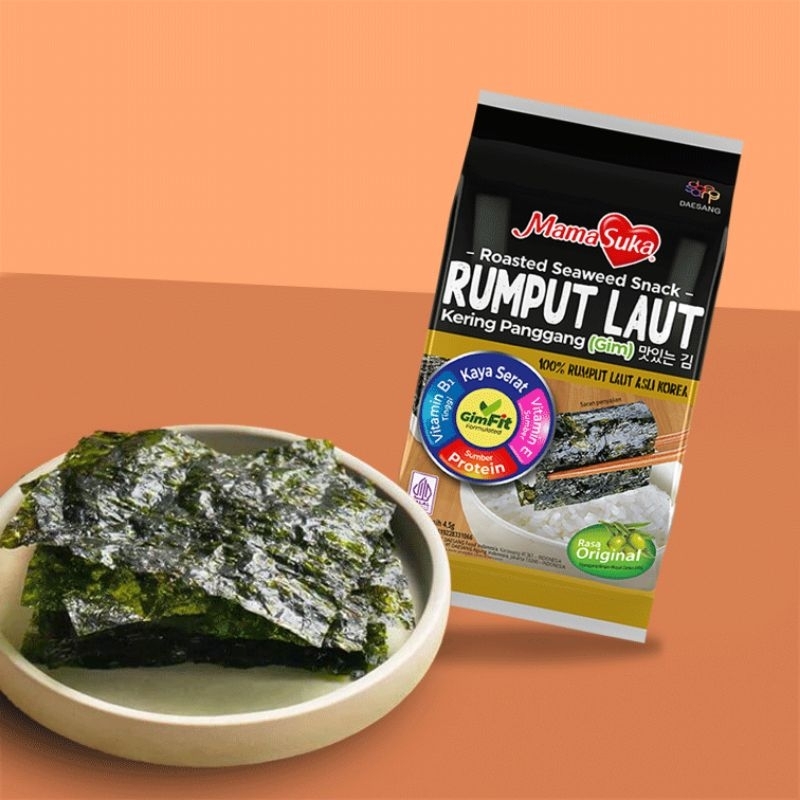 Jual Mamasuka Rumput Laut Rasa Original Soto Korean BBQ Salted Egg