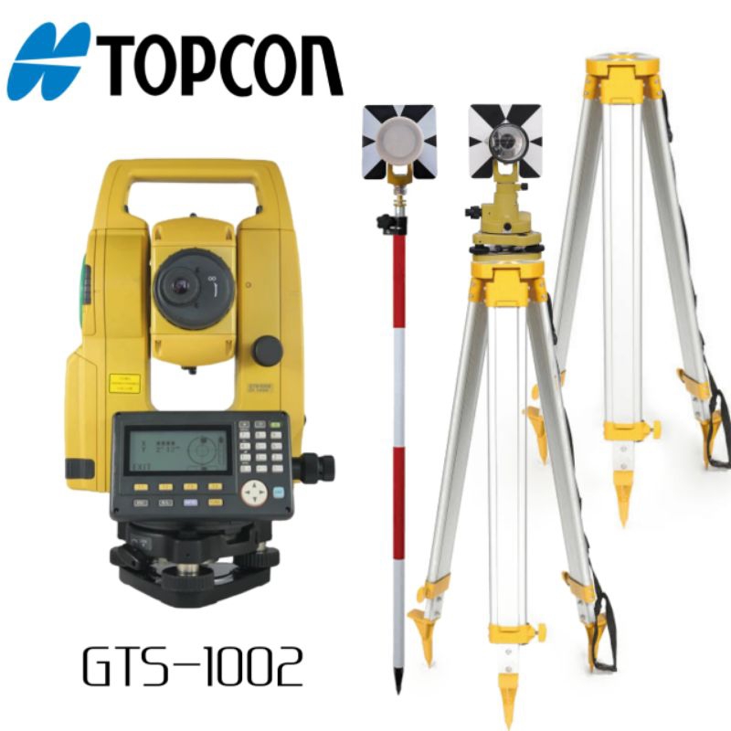 Jual Total Station Topcon GTS 1002 Baru Sudah Laser USB Bersertifikat