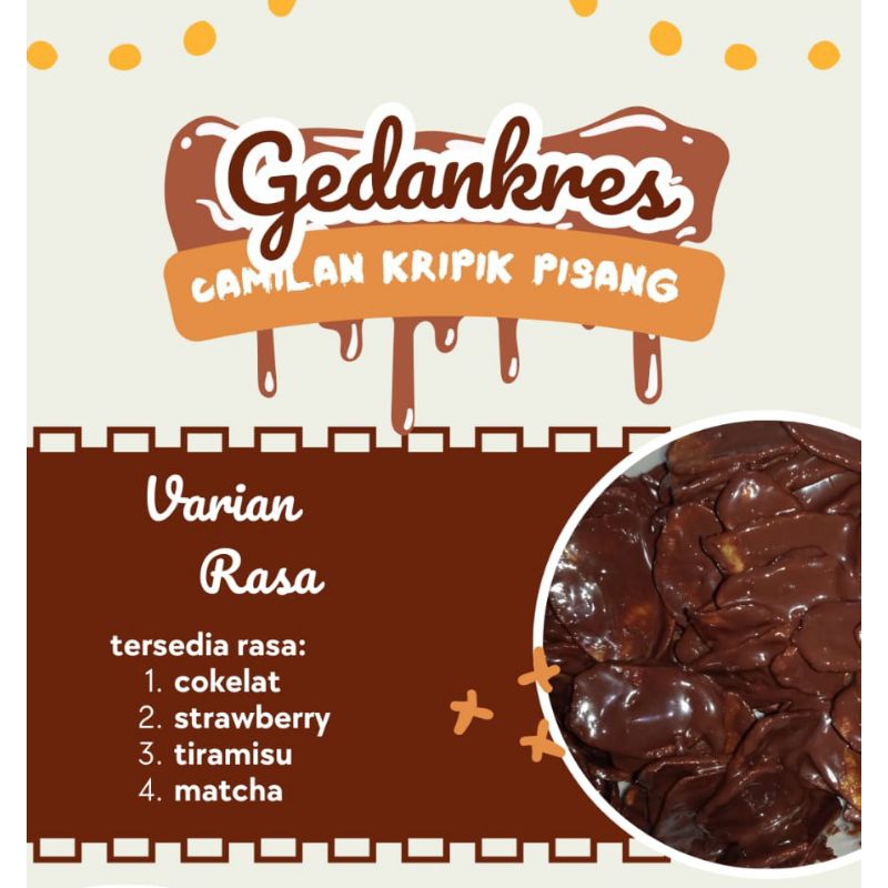 Jual Banana Chips Keripik Pisang Coklat Lumer Gr Shopee Indonesia