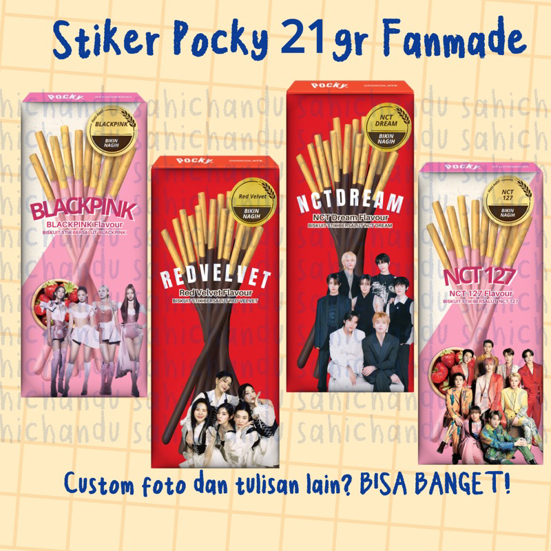 Jual Pre Order Stiker Pocky Gr Untuk Kado Freebies Kpop Nct Wayv