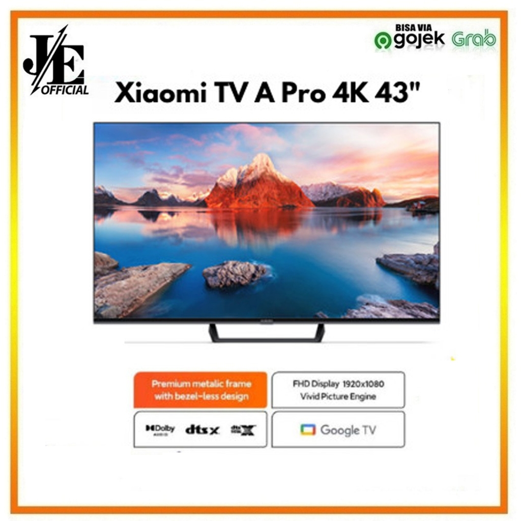 Jual Xiaomi TV A Pro 43 Inch 4K Ultra HD UHD Dolby Vision HDR 10