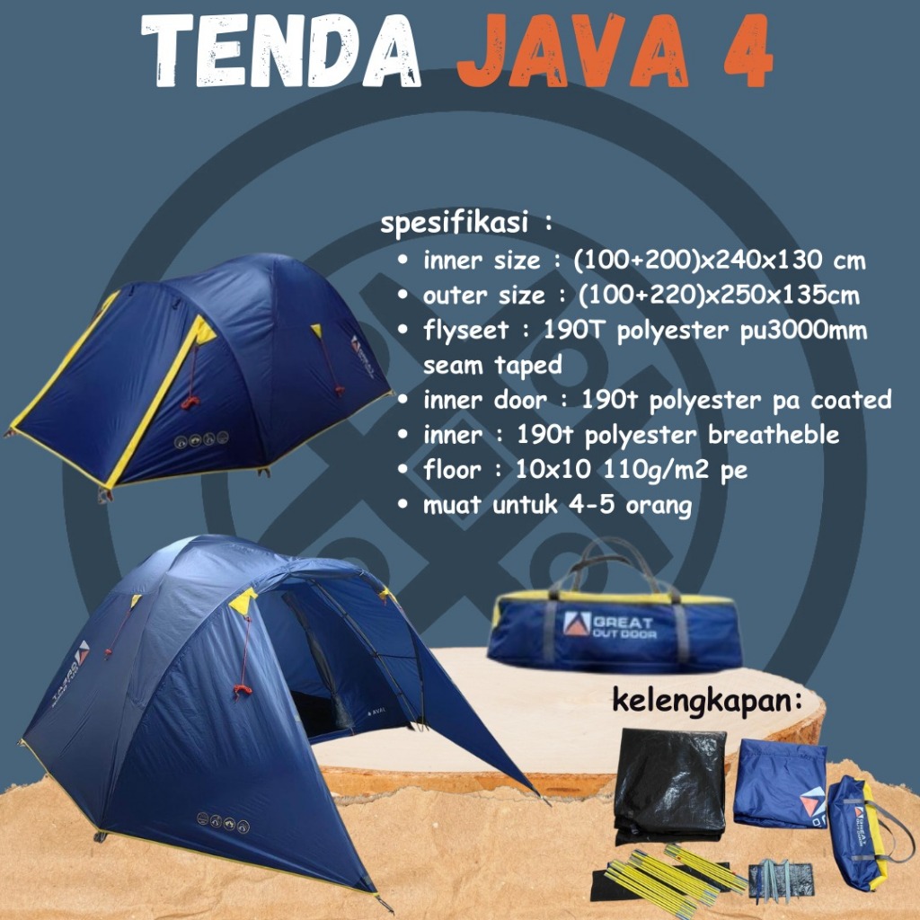 Jual Pre Order Tenda Java Tenda Camping Tenda Great Outdoor Java