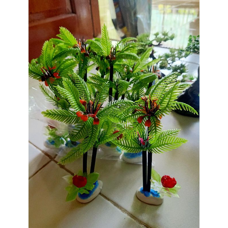 Jual Pohon Kelapa Plastik Hiasan Aquarium Shopee Indonesia