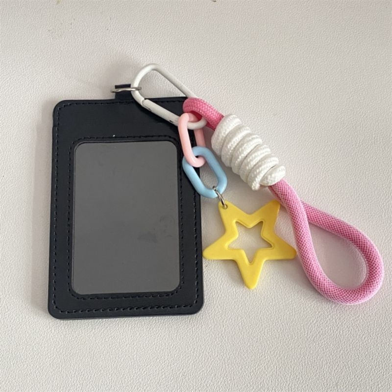 Jual Card Holder Gantungan Kunci Star Lolypop With Keychain Colorful