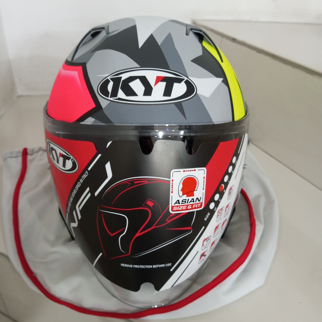 Jual Kyt Nfj Espargaro Matt Original Helm Half Face Shopee