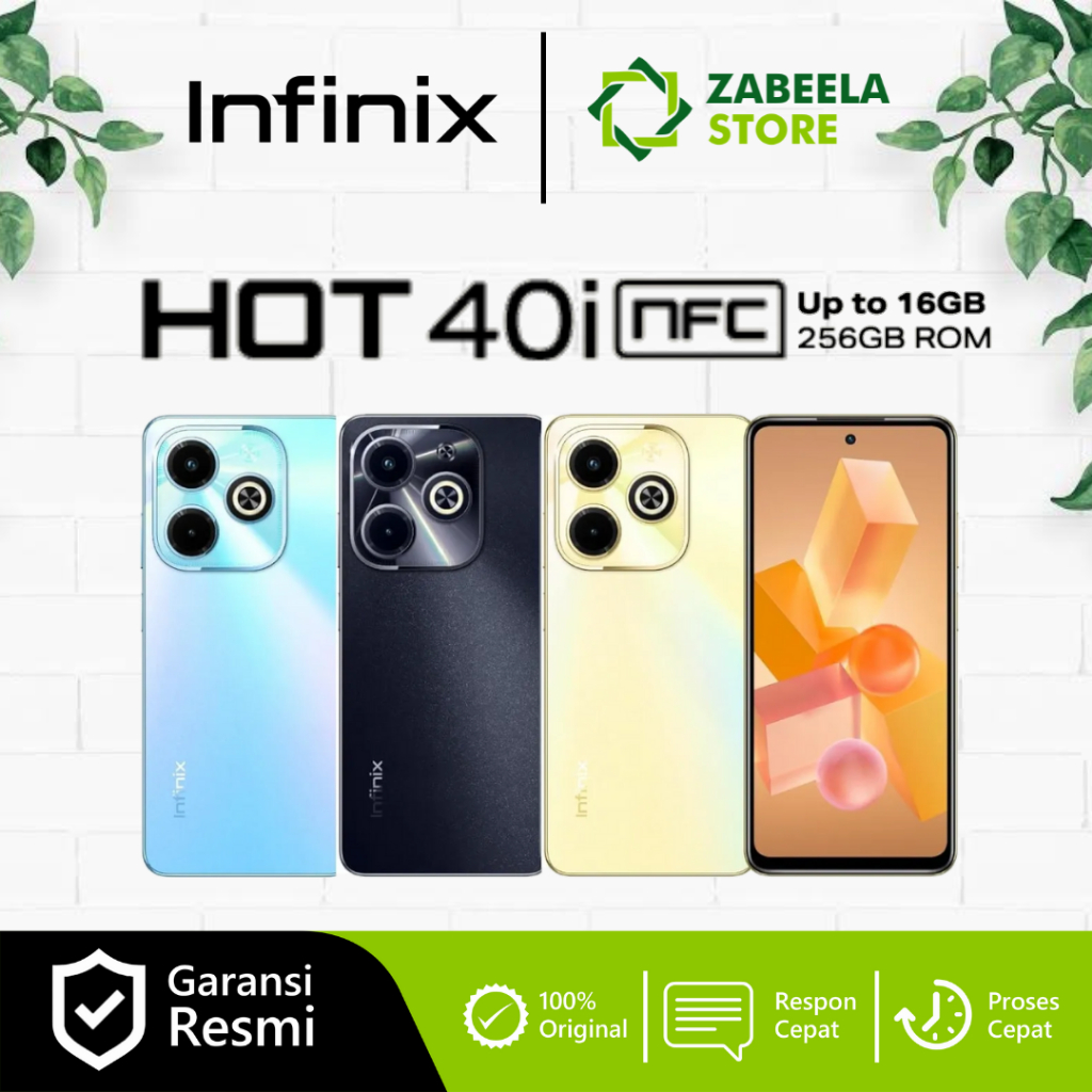 Jual Infinix Hot 40i NFC 8 256GB Infinix Hot 30i 8 128GB 8 8 128GB