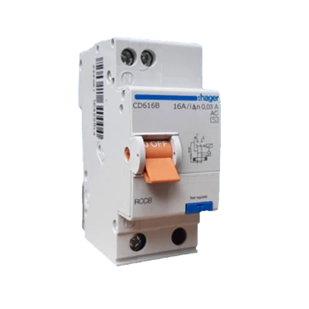 Jual Elcb Mcb Rccb Hager Earth Leaked Residual Current Circuit Breaker