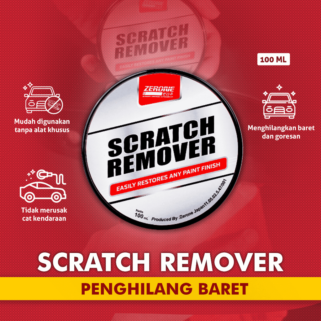 Jual Scratch Remover Zerone Japan Penghilang Baret Goresan Cakaran