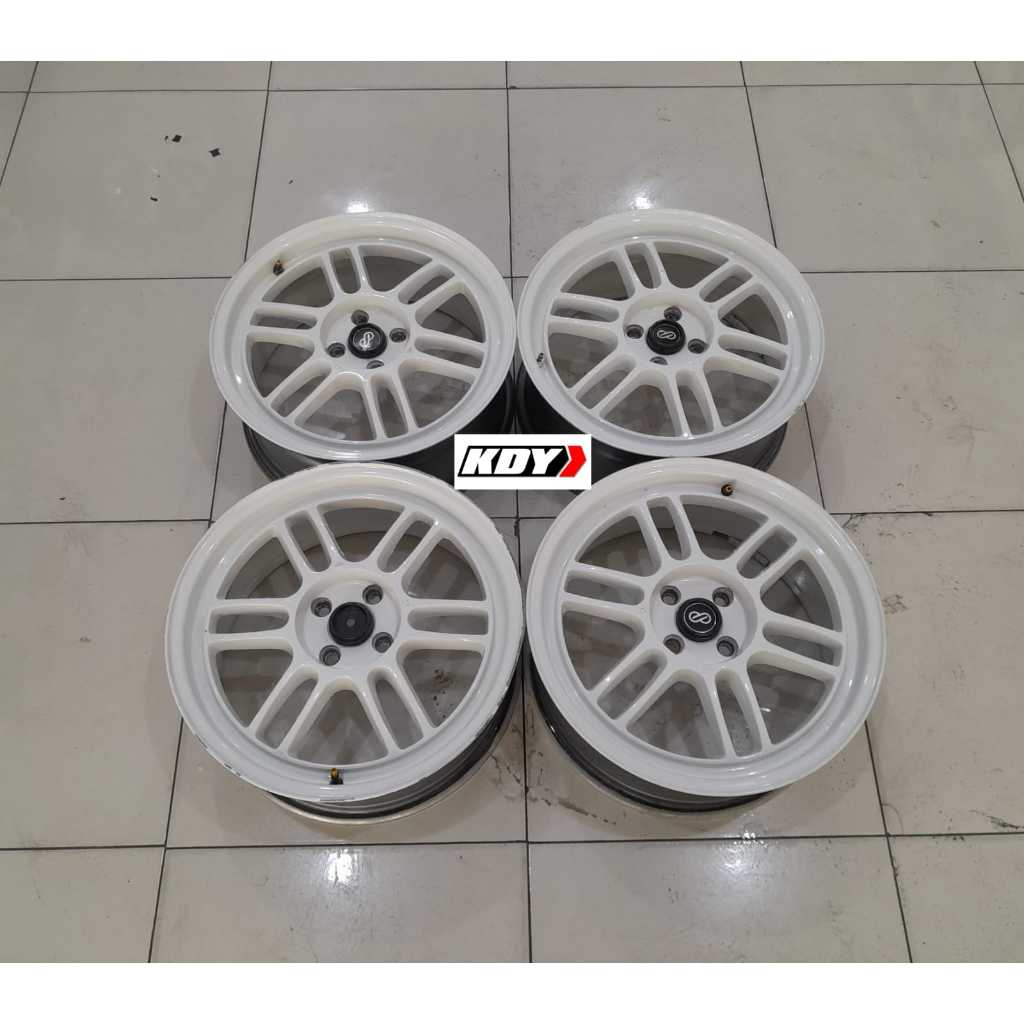 Jual Velg Enkei Rpf R X White Pelek Racing Seken Buat Brio