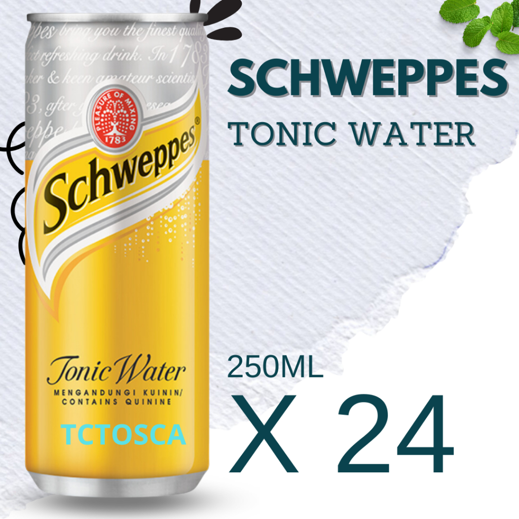 Jual Schweppes Tonic Water 250 Ml 1 Karton Isi 24 Pcs Shopee Indonesia