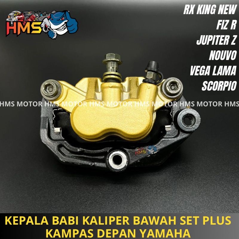 Jual PALA BABI CALIPER KALIPER BAWAH SET KOMPLIT PLUS KAMPAS DEPAN