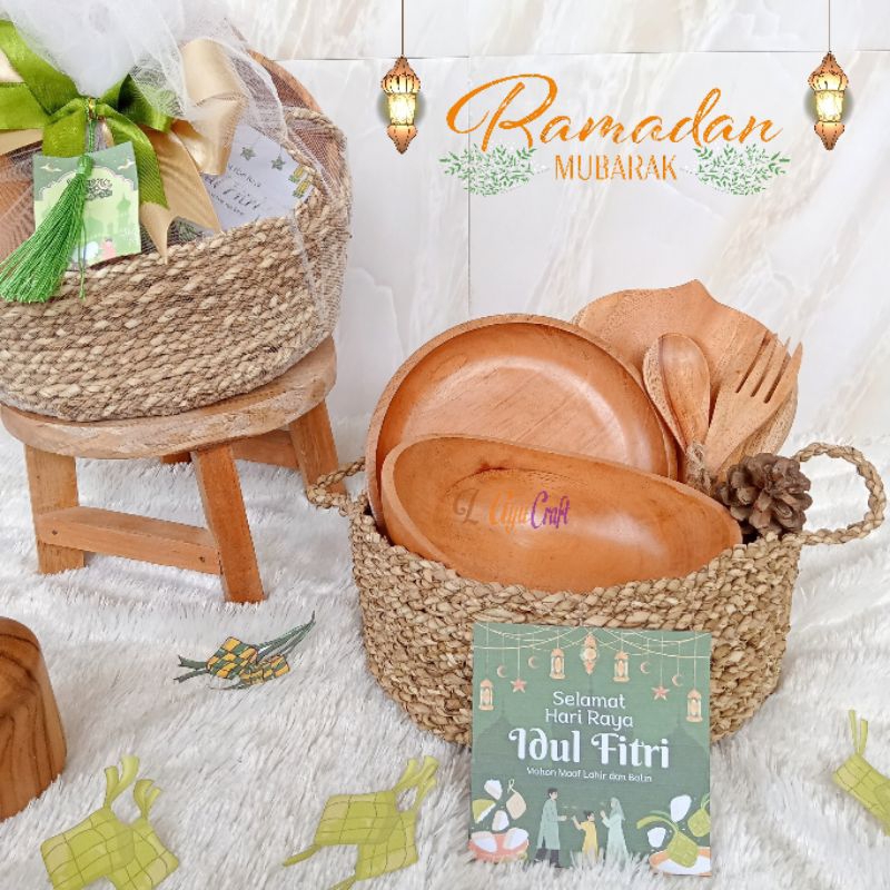 Jual L Ayucraft Hampers Lebaran Premium Kayu Mahoni Hampers Idul