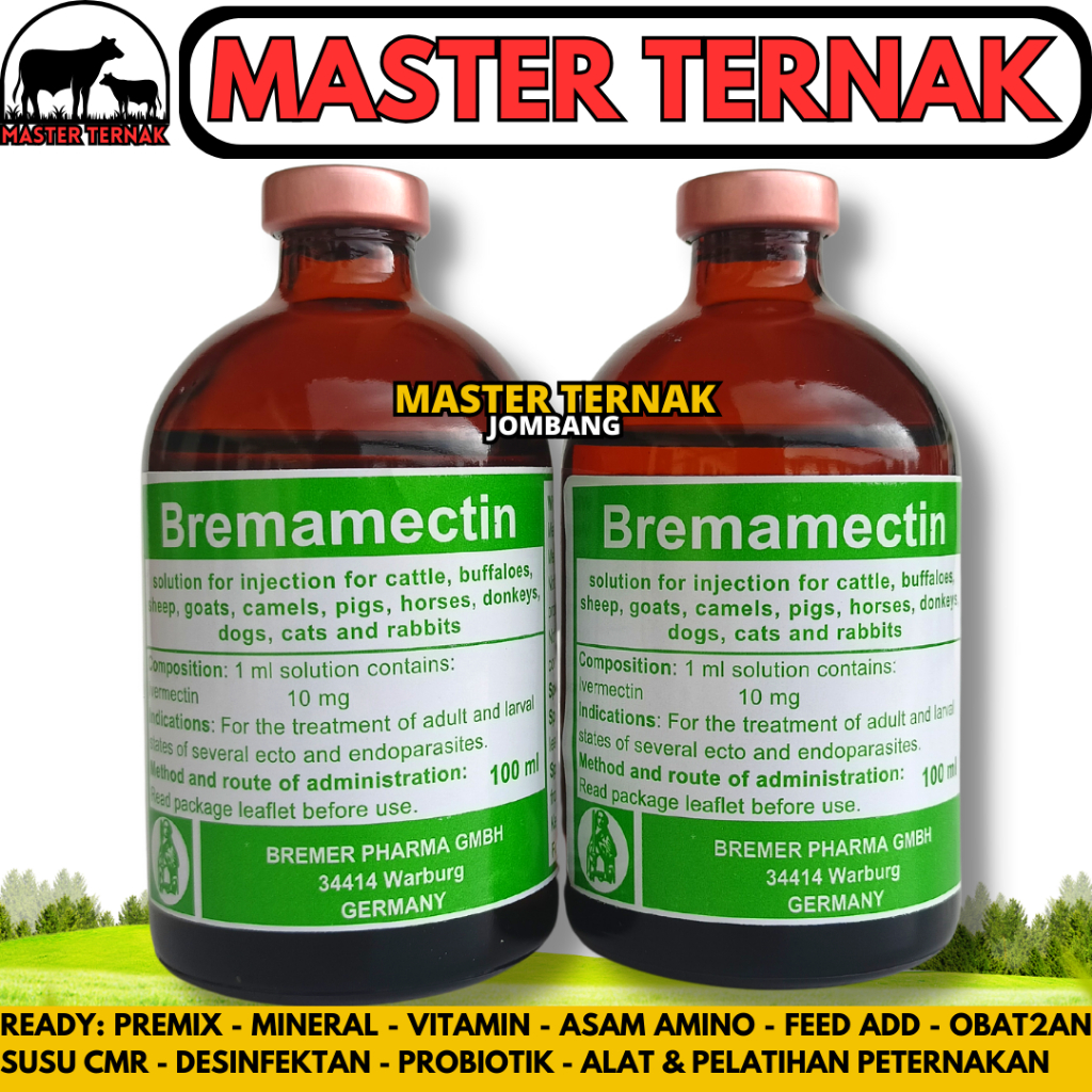 Jual Bremamectin Ml Obat Cacing Gudig Gudik Scabies Kutu Gurem