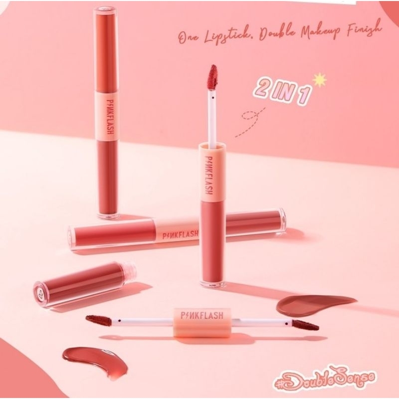 Jual Pinkflash In Doublesense Misty Velvet Lip Tint V Shopee