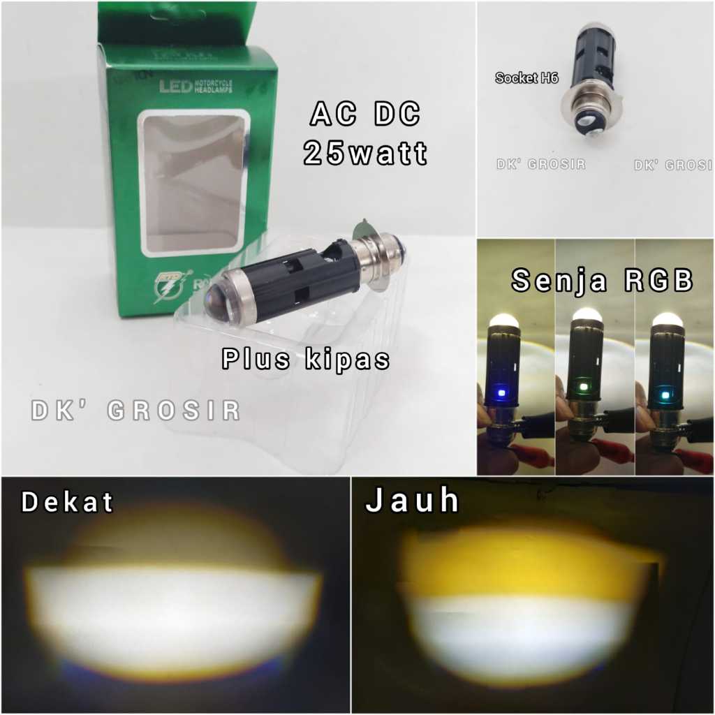 Jual Lampu Utama Led H Rtd Rayton M Ls D High Low Cut Off Senja Rgb