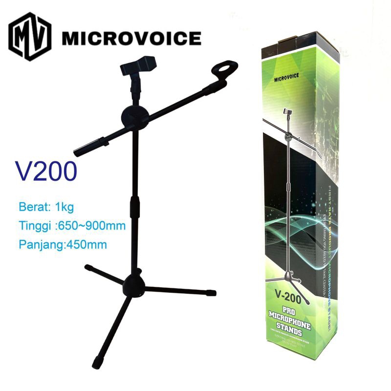 Jual Stand Mic Microvoice V Original Stand Microphone Shopee Indonesia