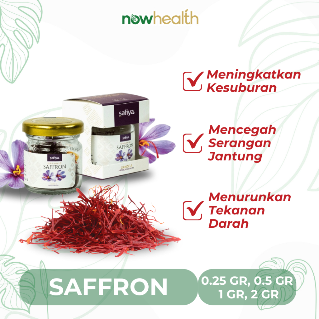 Jual Saffron 2 Gr Super Negin Grade A Safiya Premium Safron Natural