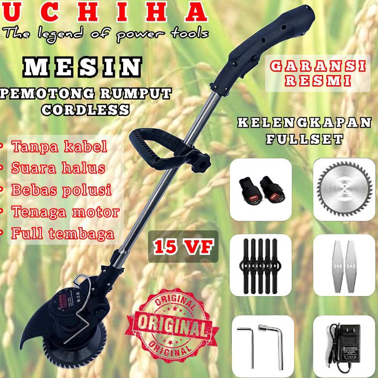 Jual Mesin Potong Rumput Padi Uchiha Uciha Brush Cutter Cordless