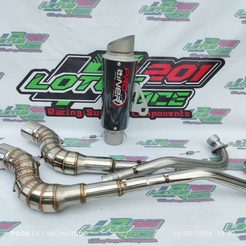 Jual Exhaust Muffler Pipe Canister Proliner Tr Short Big Elbow Mm