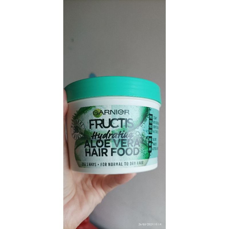 Jual GARNIER Fructis Hydrating Aloe Vera Hair Food 390 Ml Shopee