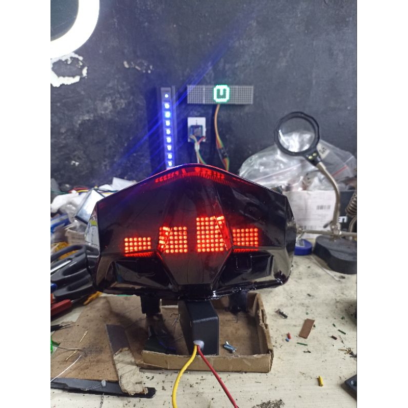 Jual Stoplamp Vario 125 150 New Custom Runingtext Animasi Rem