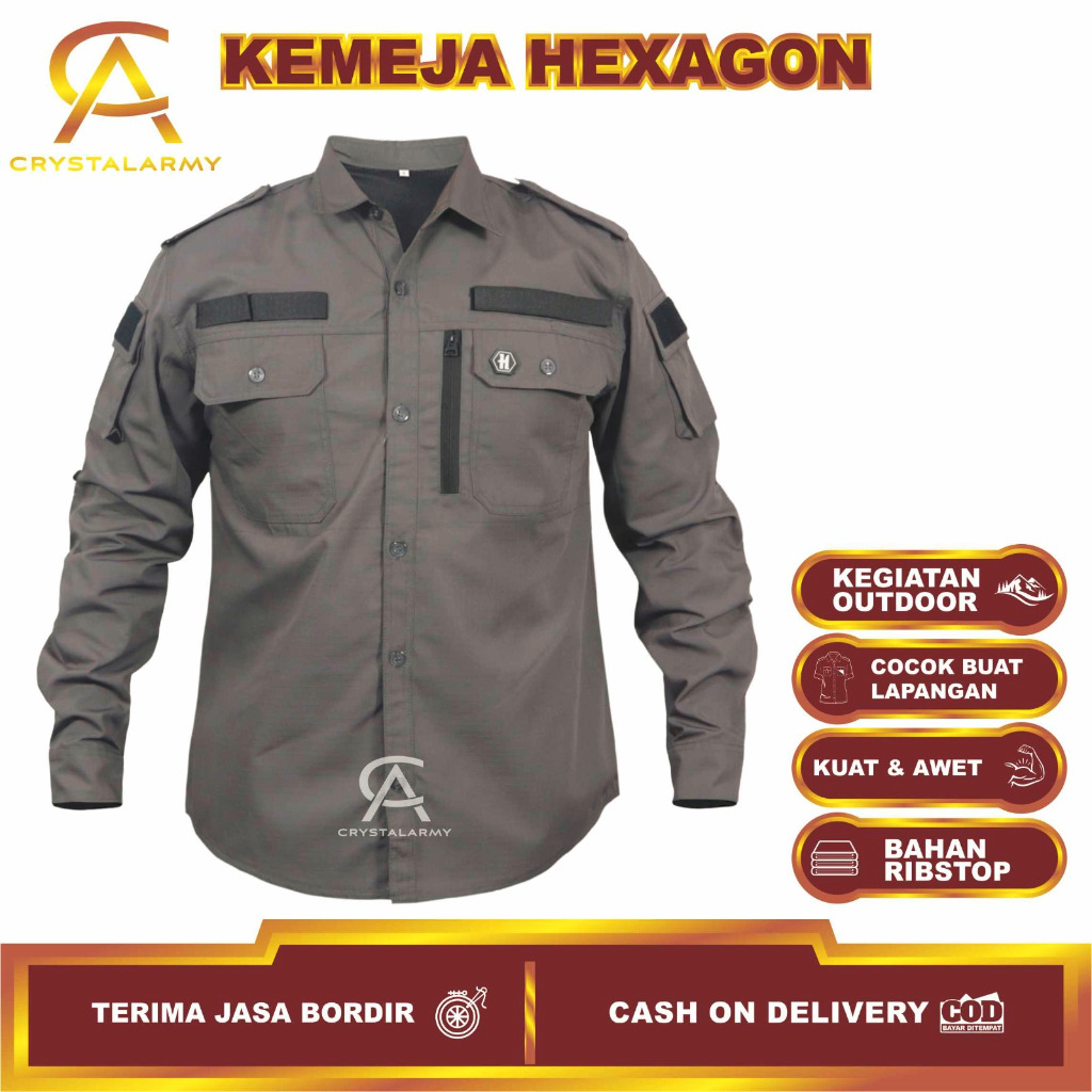 Jual Kemeja Tactical Hexagon Kitanica M Tac Kemeja Lapangan Tangan