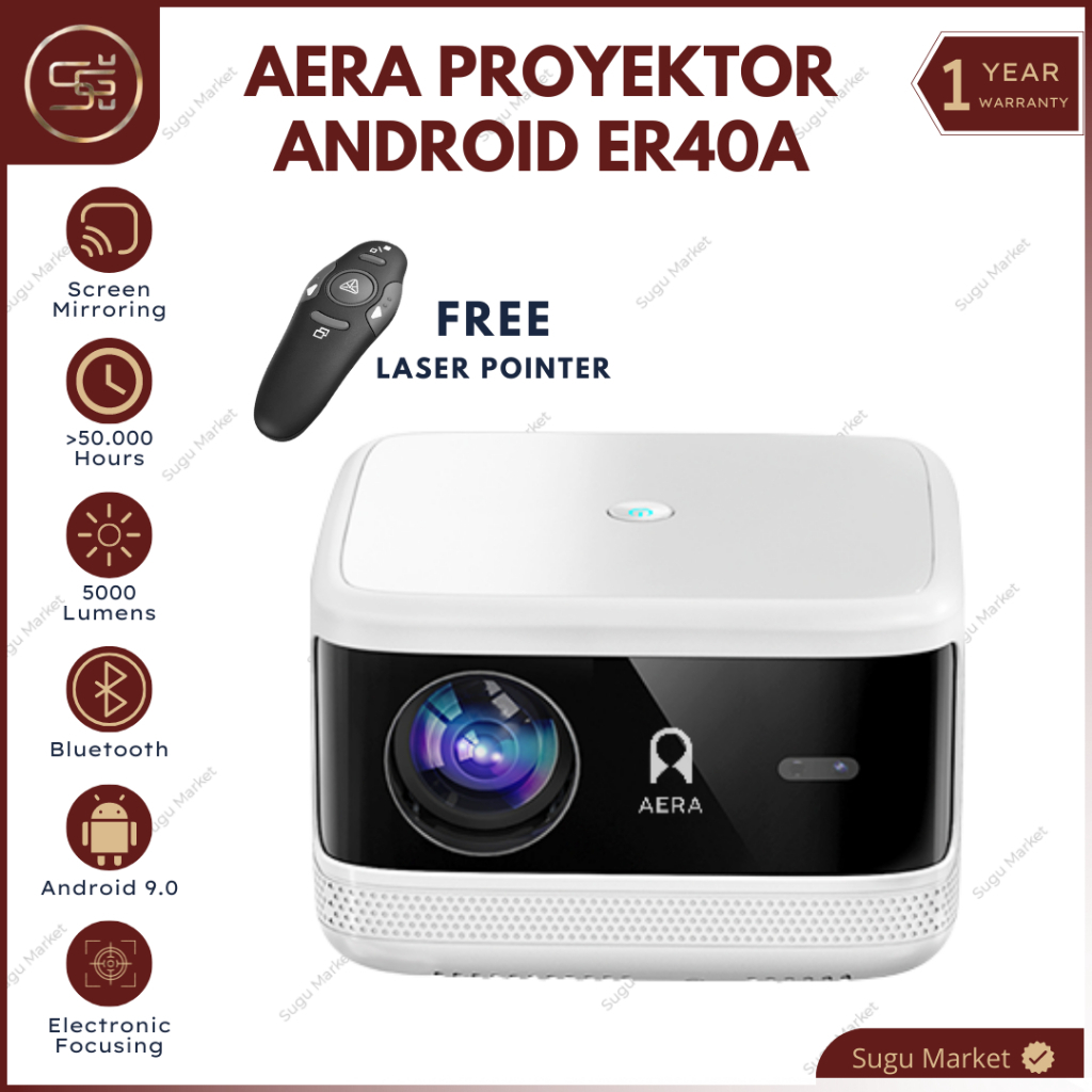 Jual Aera Er A Projector Tv Digital Android Lumens Bluetooth Wifi