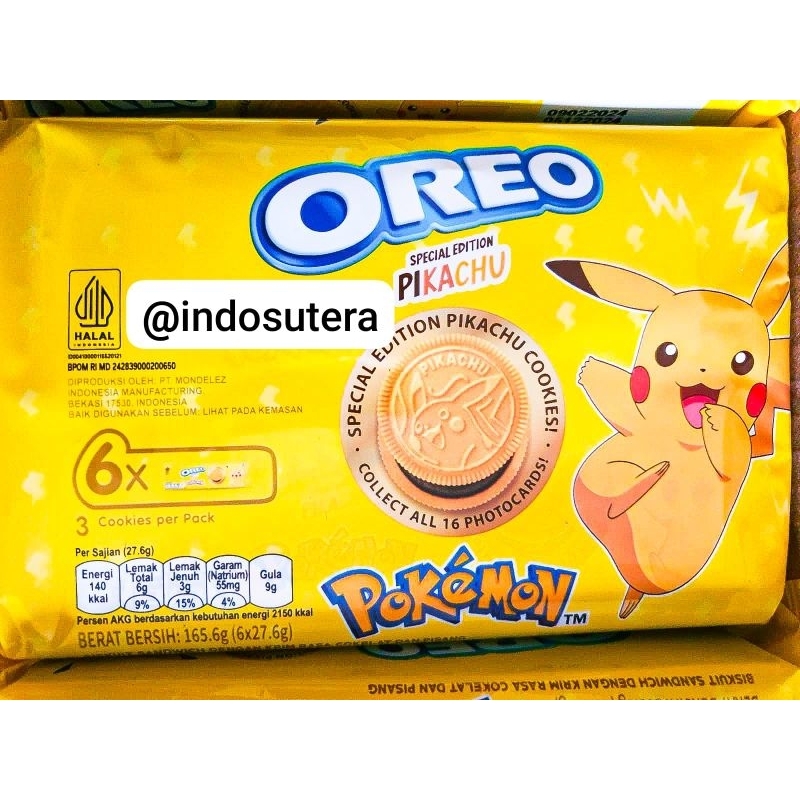 Jual Oreo Pokemon Pikachu Kraft Sandwich Choco Banana Multipack Special