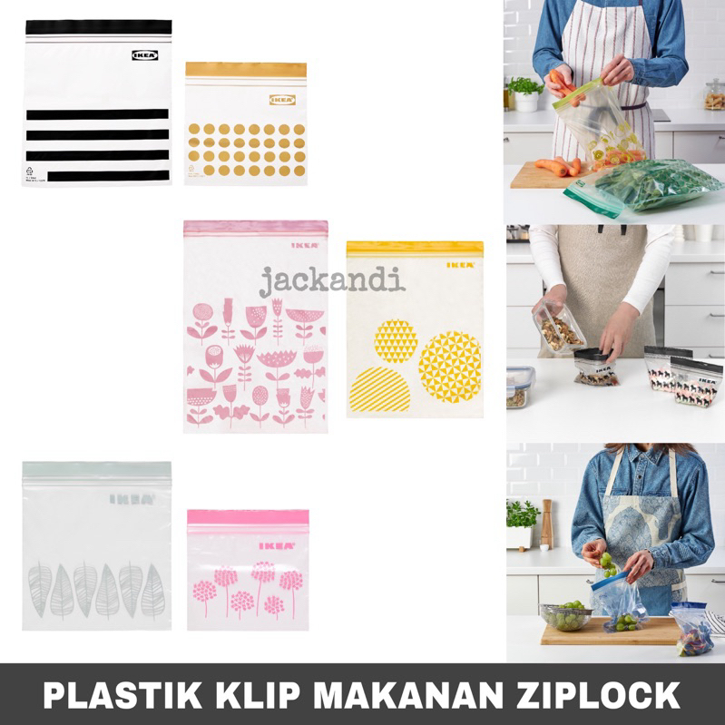 Jual Plastik Klip Makanan Ziplock Bag Kantong Makanan Isi Pcs Istad