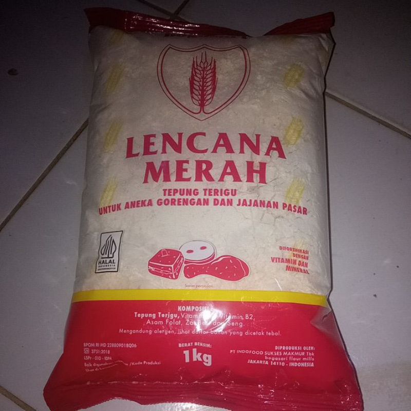 Jual Lencana Merah Kemasan Kg Tepung Terigu Untuk Aneka Goregan Dan