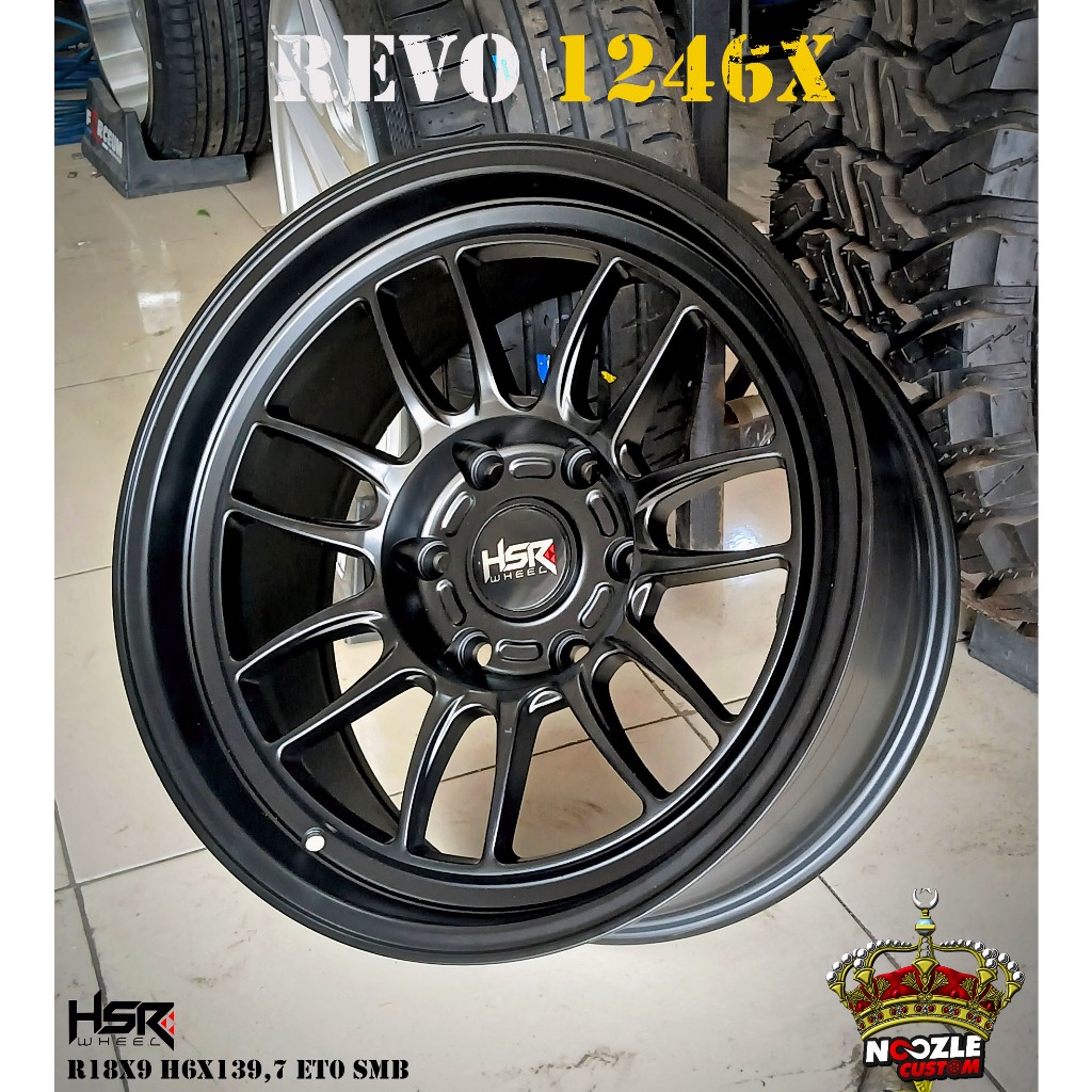 Jual Velg Mobil Pajero Fortuner Ring Full Black Pelek Racing Hsr