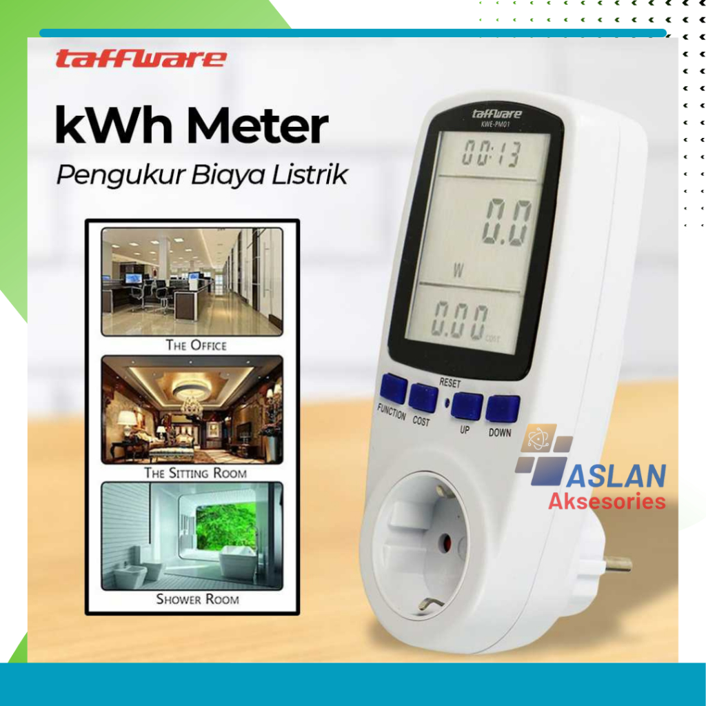 Jual Taffware Kwh Meter Stop Kontak Pengukur Biaya Listrik Rumah Kwe