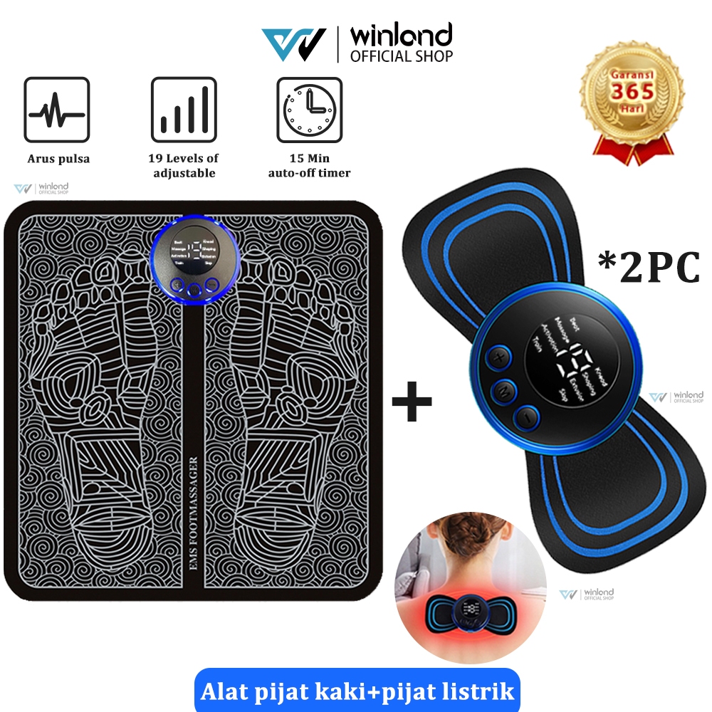 Jual Winland Beli 1 Gratis 2 1pc EMS Foot Massager Pad Alat Pijat