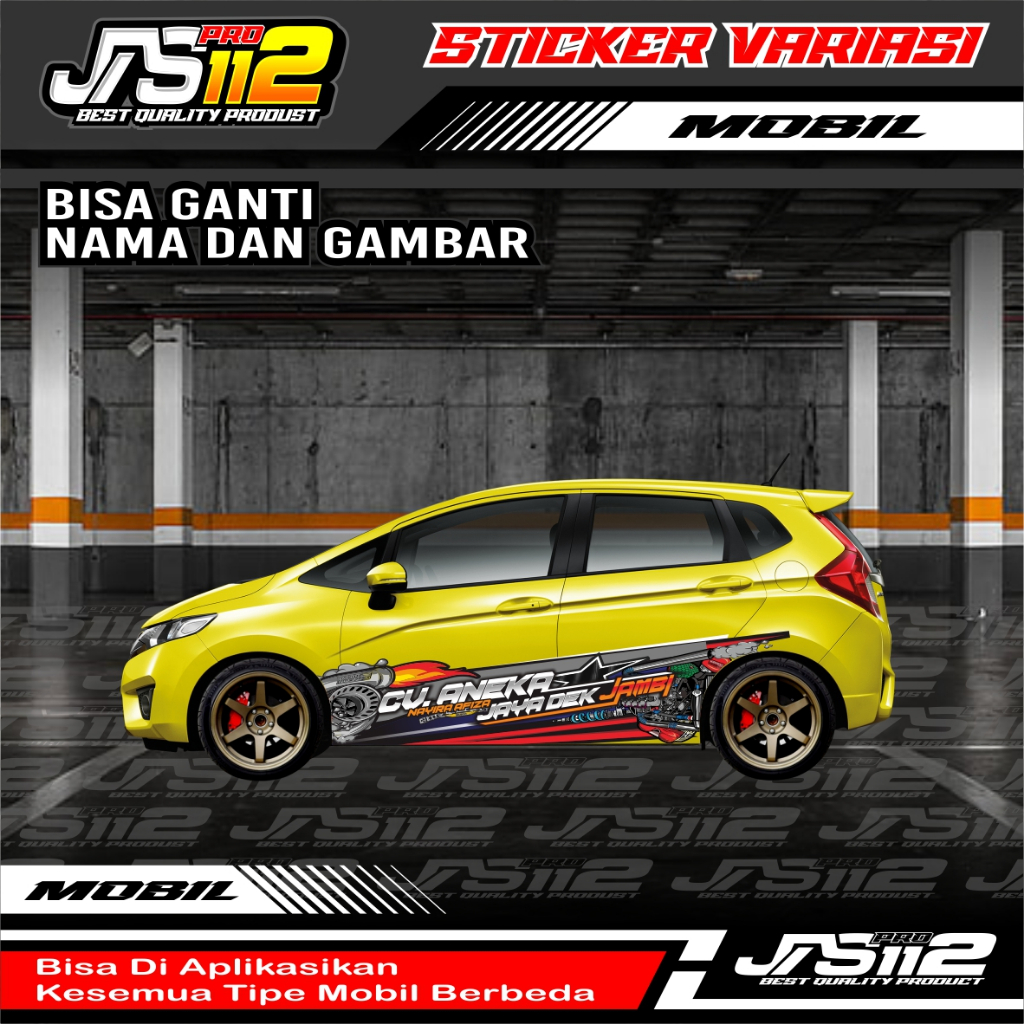 Jual Decal Sticker Mobil Jazz Brio Avanza Sigra Yaris Stiker Variasi