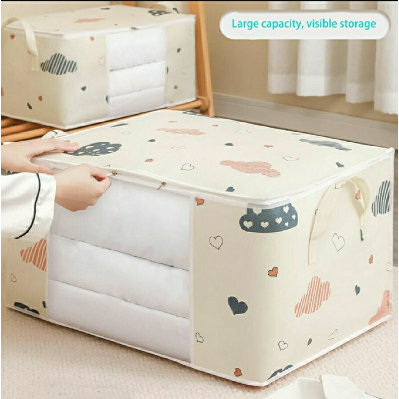 Jual Tas Tempat Penyimpanan Bedcover Selimut Kain Parca Shopee Indonesia