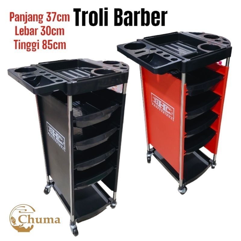 Jual RAK TROLI BARBERAHOP TROLEY SALON RAK DORONG Bahan Baku